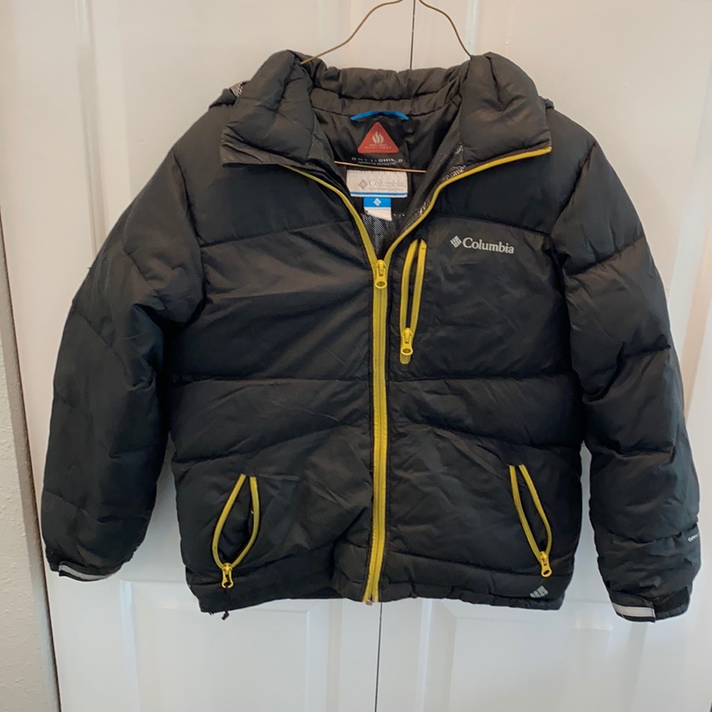 Used Columbia jacket with a hood.